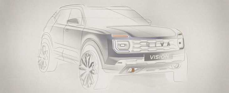 「ラーダ・ニーヴァ コンセプト」のティーザー映像のトランジション画像から。よりディテールを想像できる。