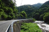 国道139号線の道は、おおむねこんな感じ。大半がしっかり整理されていて、景色を楽しみながらのんびりツーリングできる。