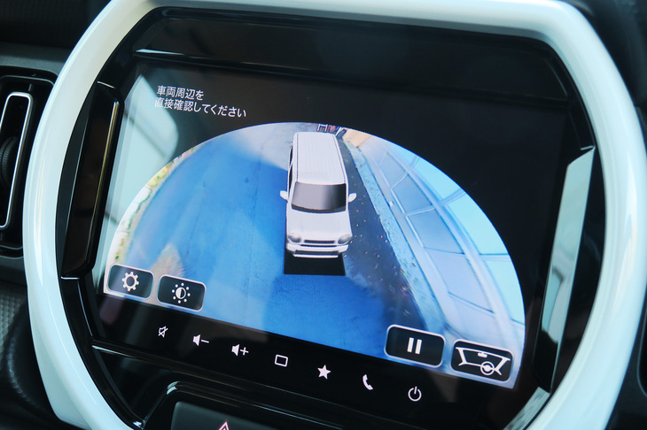 スズキ・ハスラー ハイブリッドXターボ（4WD）（全方位モニターの3Dビュー）