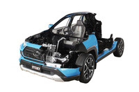 「トヨタRAV4」のカットモデル。