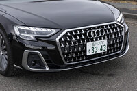 マイナーチェンジで大きく手が加えられたフロントマスク。片側あたり約130万個のマイクロミラーを使った「デジタルマトリクスLEDヘッドライト」の採用もトピックだ。