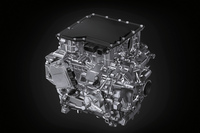 最高出力150kW（204PS）を発生する「レクサスRZ450e」のフロント用「eAxle」。