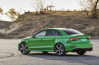 “コンパクトカーのトップアスリート”を称する「アウディRS 3セダン」。「RS 3スポーツバック」のマイナーチェンジを機に、ラインナップに加えられた。