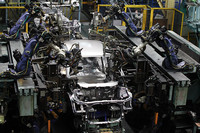 ホンダのタイ工場の生産ライン。（H）