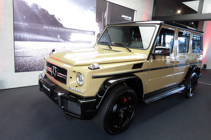 メルセデスAMGのカスタマイズプログラム「AMG Performance Studioプログラム」によってカスタマイズされた「メルセデスAMG G63」。同サービスが受けられるのは、日本ではAMG東京世田谷だけとなる。