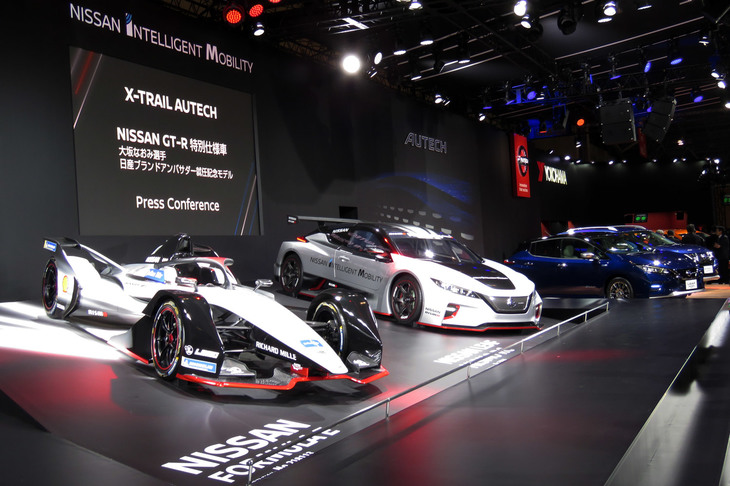東京オートサロン2019より、日産ブースの様子。