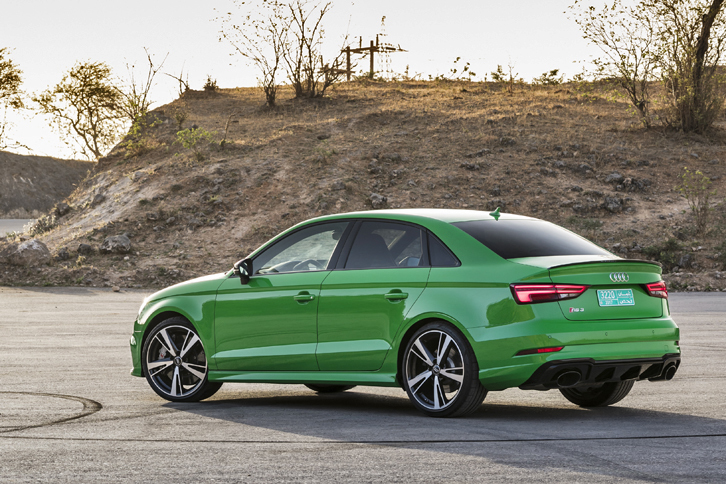 “コンパクトカーのトップアスリート”を称する「アウディRS 3セダン」。「RS 3スポーツバック」のマイナーチェンジを機に、ラインナップに加えられた。