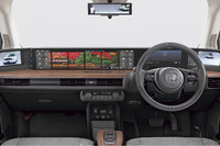 ダッシュボードに12.3インチのモニターを2枚並べた「ワイドスクリーンHonda CONNECTディスプレイ」を配置。クラウドとAI技術を活用した対話型のインフォテインメントシステム「Hondaパーソナルアシスタント」を組み込んでいた。