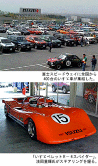 いすゞ「べレット」らが富士スピードウェイに集結の画像