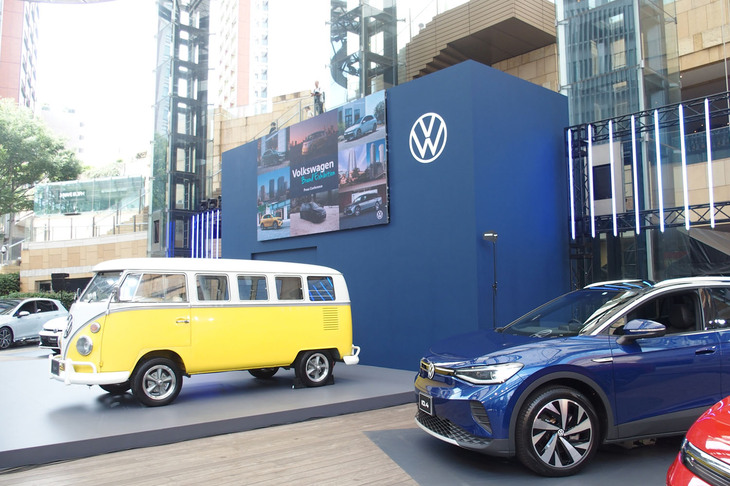 「フォルクスワーゲン・ブランドエキシビション」の会場に展示された車両。