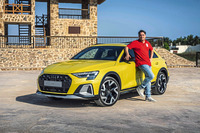 「アウディA3オールストリート」は、SUVの感覚を呼び起こすまったく新しいモデル。タフなエクステリアデザインが特徴だ。