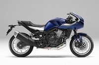 バイクの世界は、まだまだガソリンエンジン車が主流であり、各ブランドからさまざまな新型車の提案が見られる。写真は「経験豊かなベテランライダーが主なターゲット」というホンダのロードスポーツ「ホーク11」。排気量1082ccというこのモデルを含め、二輪の世界は大型二輪免許を取得することで選択肢がうんと広がる。