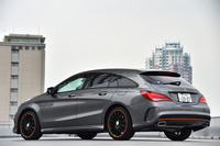 メルセデスの特別限定車「CLA250シューティングブレーク オレンジアート エディション」。車名の通り、オレンジの差し色を生かした各種のドレスアップアイテムが特徴となっている。
