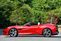 【フェラーリ・ポルトフィーノ】
	ボディーサイズ：全長×全幅×全高＝4590×1940×1320mm／ホイールベース：2670mm／車重：1664kg（空車重量）／1545kg（乾燥重量）／駆動方式：FR／エンジン：3.9リッターV8 DOHC 32バルブ ターボ／トランスミッション：7段AT／最高出力：600PS（441kW）/7500rpm／最大トルク：760N・m（77.5kgf・m）/3000-5250rpm／タイヤ：（前）245/35ZR20 95Y／（後）285/35ZR20 104Y（ピレリPゼロ）／燃費：10.7リッター/100km（約9.3km/リッター、欧州複合サイクル）／価格：2631万円
	
	【取材時の燃費データ】
	テスト距離：260.5km（市街地1：高速道路7：山岳路2）／使用燃料：51.2リッター（ハイオクガソリン）／参考燃費：5.1km/リッター（満タン法）