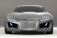 【写真】NSXの後継車は、こんな姿で登場する!?　2007年1月のデトロイトショーで公開された、デザインコンセプト「アキュラ・アドバンスド・スポーツカーコンセプト」。

ショーカーはV10エンジンを搭載し、全長×全幅×全高＝約4.61×1.99×1.22m、ホイールベースは2.76mと発表された。タイヤサイズは、フロント255/40R19、リア295/35R20だ。