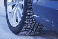 今回のテスト車は、スタッドレスタイヤの「ミシュランX-ICE XI 3」を装着していた。