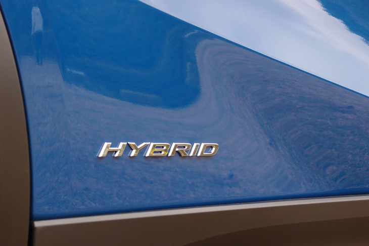 レクサスUX250h“バージョンL”（リアドア下部のエンブレム）