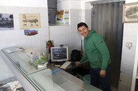 「ガンマ」のオーナーは、漁協直売店の店員ヴァスコ・パッフェッティさんだった。