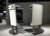 スバルが持ち込んだharman/kardonの音場再現スペース。