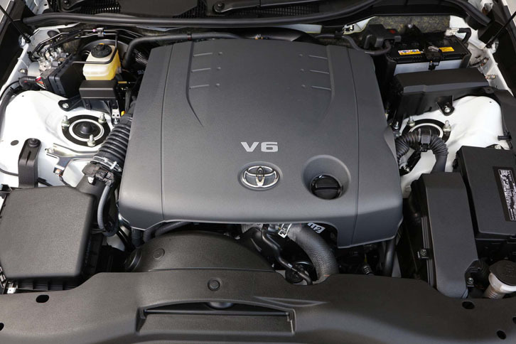 3.5リッターV6エンジンは、ベースとなる「マークX 350RDS」のものと変わらない。最高出力318psを発生する。