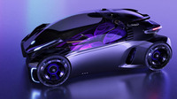 コンセプトカー「MG MAGE（漫巡）」。ロンドンのSAICアドバンストデザインスタジオの開設3周年記念作として、2021年9月に公開された。