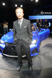 「RC F」の矢口幸彦チーフエンジニア。