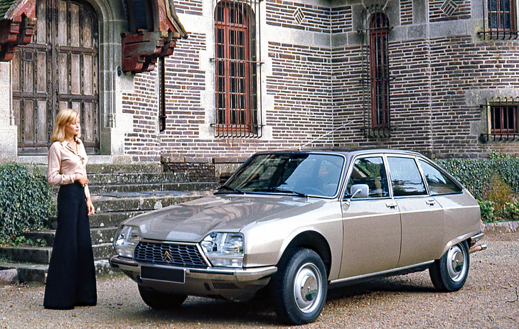 「シトロエンGS」。外観上の相違点はわずかだが、この個体は1974年に追加設定されたNSU開発の2ローターロータリーエンジンを積んだ「GSビロトール」。