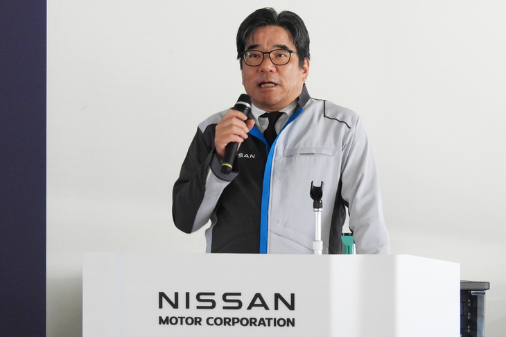 日産自動車の坂本秀行チーフモノづくりオフィサー。次世代生産技術・設備である「インテリジェントファクトリー」の導入も主導する、製造分野のリーダーだ。