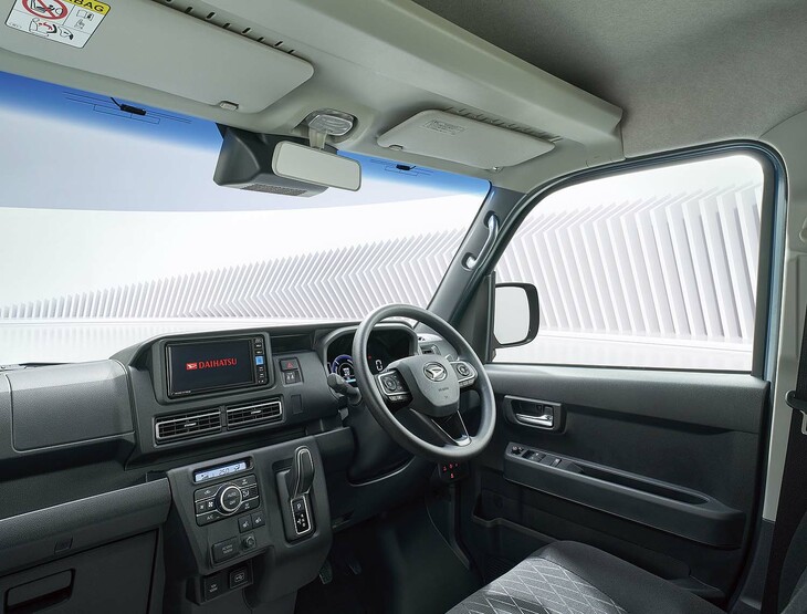 「e-アトレーRS」の運転席周辺部。
