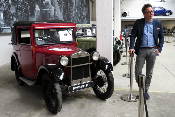 1929年式の「BMW 3/15PS」。四輪事業への参入当初、BMWは「オースチン・セブン」をライセンス生産して「ディキシー」という名前で販売していたが、この年から上述の3/15PSに車名を改めている。ちなみに、マンフレートさんいわく「ディキシーにはBMWという“名字”は付かないから、気をつけてね！」とのこと。