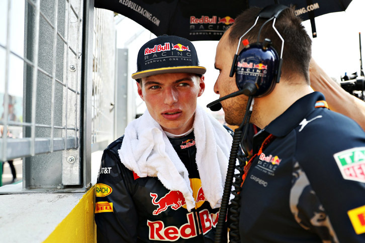 最年少18歳のフェルスタッペン（写真）は、最年長36歳のライコネンとの丁々発止を制し5位。2007年チャンピオンをミスなく抑え切ったのは立派。（Photo=Red Bull Racing）