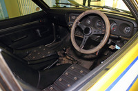 「チェリーF-II（KF10型）TSレース仕様」のインテリア。ダッシュボードは市販車のものがそのまま使われている。