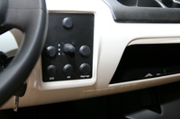 防水性を考慮したスイッチ類。