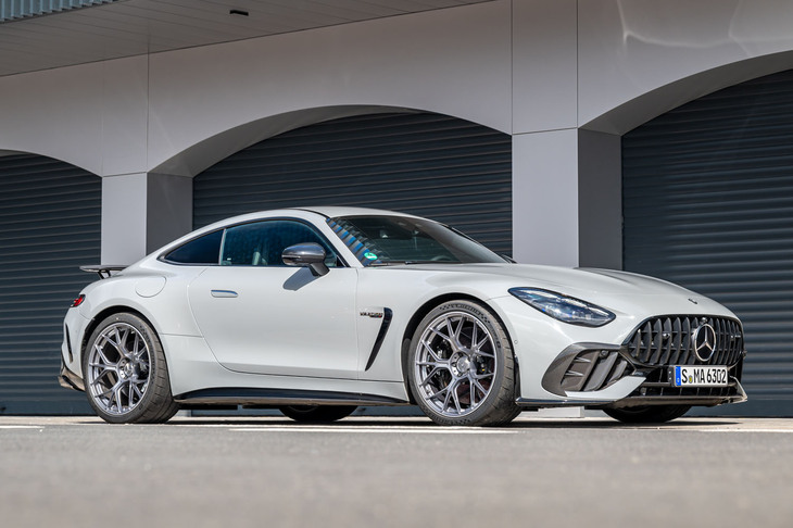 2024年7月のグッドウッド・フェスティバル・オブ・スピードでお披露目された「メルセデスAMG GT63 PRO 4MATIC＋」。スペインのアスカリ・レースリゾートで試した。
