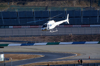 ホンダ、ヘリコプターでもてぎへ送迎