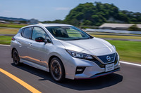 「日産リーフNISMO」がマイナーチェンジ　足まわりを中心にブラッシュアップ