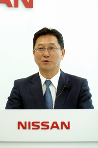 東風汽車有限公司の関 潤総裁。日産の専務執行役員を兼務する。（写真＝webCG）