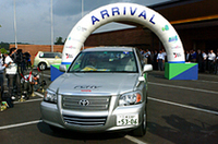 同じ環境をテーマとしたイベント「愛・地球博」の会場がラリーのゴールとして選ばれた。