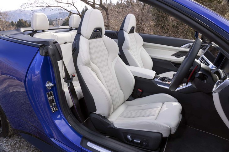 試乗車には、上質なメリノレザーで仕立てられたBMW Individualのシート（オプション）が装着されていた。