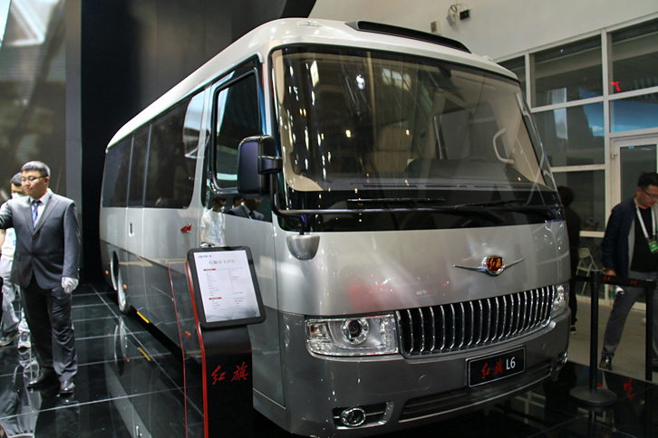 「紅旗L60」。そのディテールから、開発にコストがかかっていることがわかる。