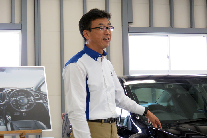 新型「インプレッサ」のプロジェクトゼネラルマネージャーを務める阿部一博氏。