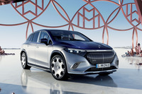 2024年8月に導入が発表された100％電動のラグジュアリーSUV「メルセデス・マイバッハEQS680 SUV」。メルセデス・マイバッハブランドでは初となる電気自動車だ。容量118kWhのリチウムイオンバッテリーを搭載し、WLTCモードでの一充電走行距離は640kmと公表される。