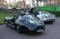 300SL クーペとSLRマクラーレンのツーショット！　夢の競演？