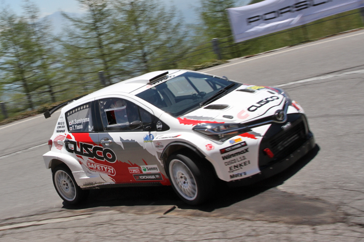 ラリー仕様の「トヨタ・ヴィッツ」。