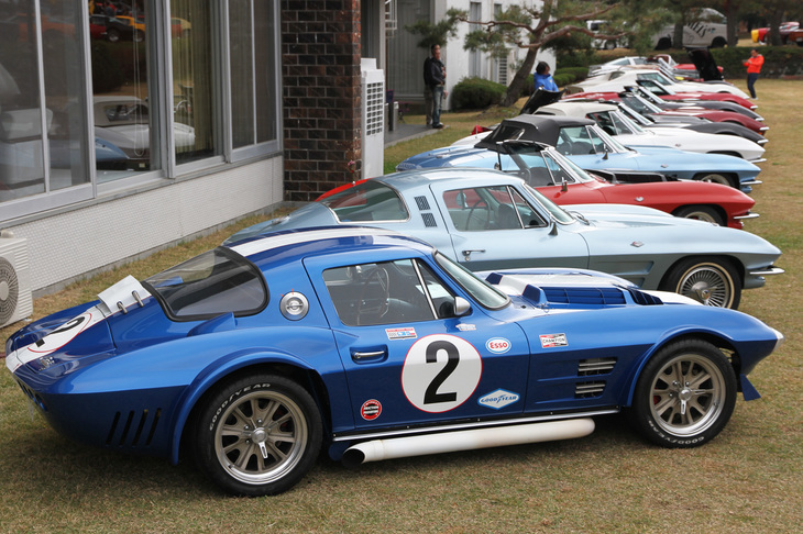 こちらにはC2とC3の「コルベット」が整列。