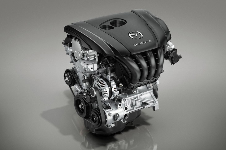 マツダの“SKYACTIVエンジン”は、日本で初めてMBDをフルに活用して開発された。写真は2リッターガソリンエンジンの「SKYACTIV-G 2.0」。