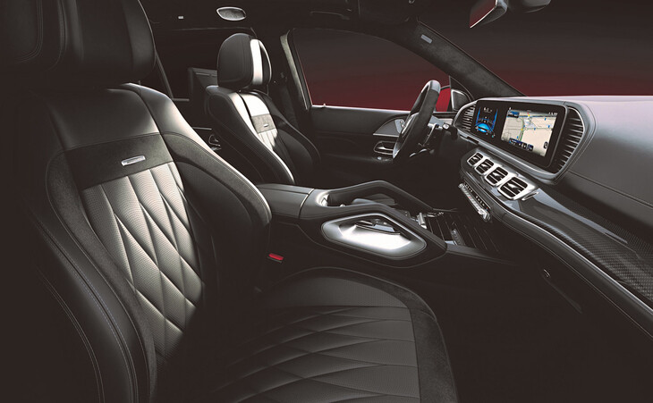 「AMG GLS63 4MATIC＋」のインテリア。