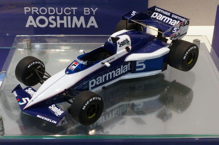 BEEMAXの1/20「ブラバムBT52B '83ヨーロッパGP仕様」。ネルソン・ピケに2度目のドライバーズタイトルをもたらした、BMW製1.5リッター直4ターボエンジン搭載車。2019年10月発売予定で価格は5200円。