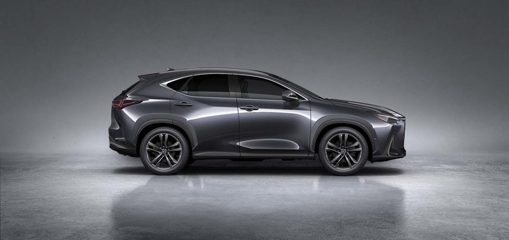 レクサスNX（エクステリアカラーが「ソニッククロム」のモデル）