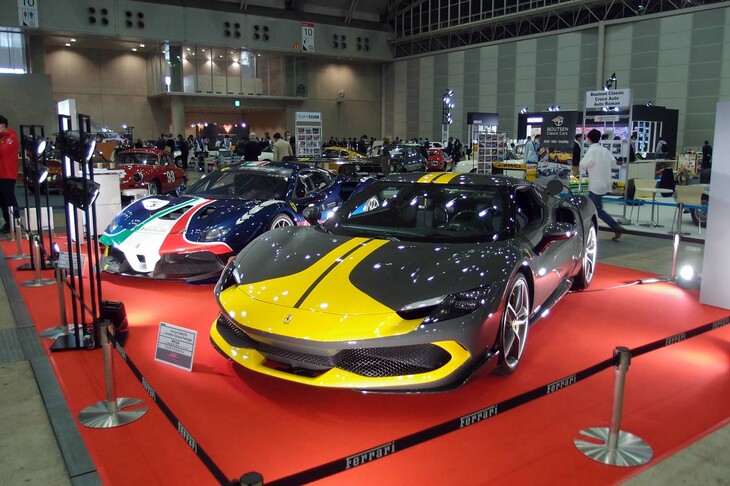 フェラーリのブースの様子。